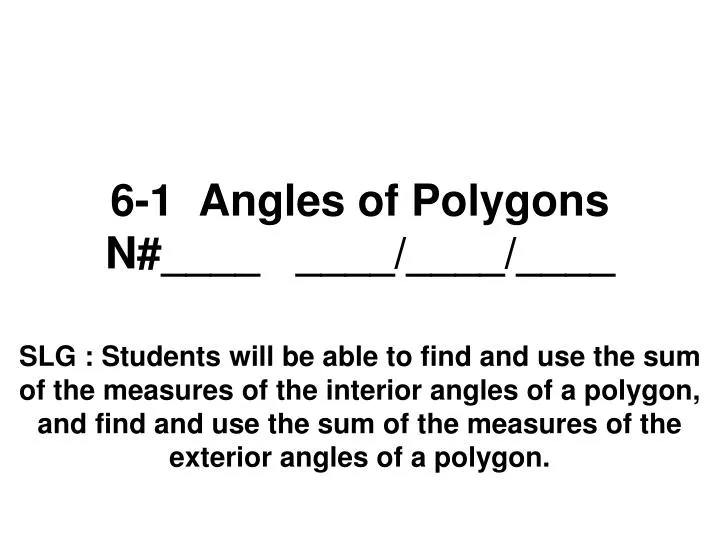 6 1 angles of polygons n