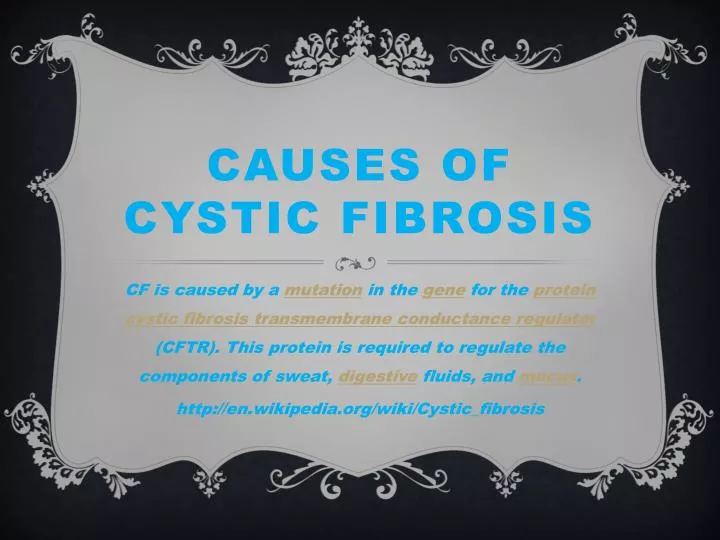 causes of cystic fibrosis