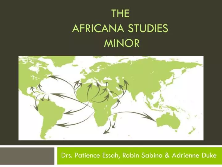 the africana studies minor