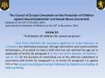Legal base national legislation - slide 1
