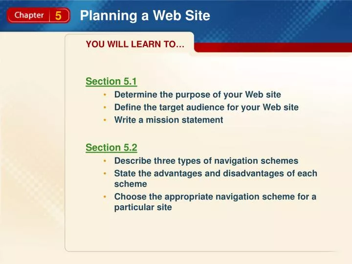 planning a web site