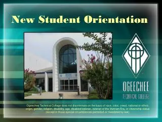 New Student Orientation