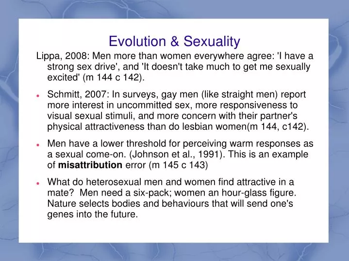 evolution sexuality