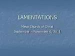 LAMENTATIONS - slide 1