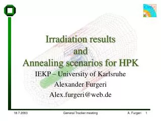 Irradiation results and Annealing scenarios for HPK