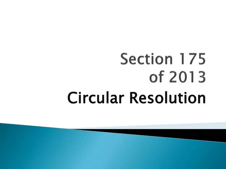 section 175 of 2013