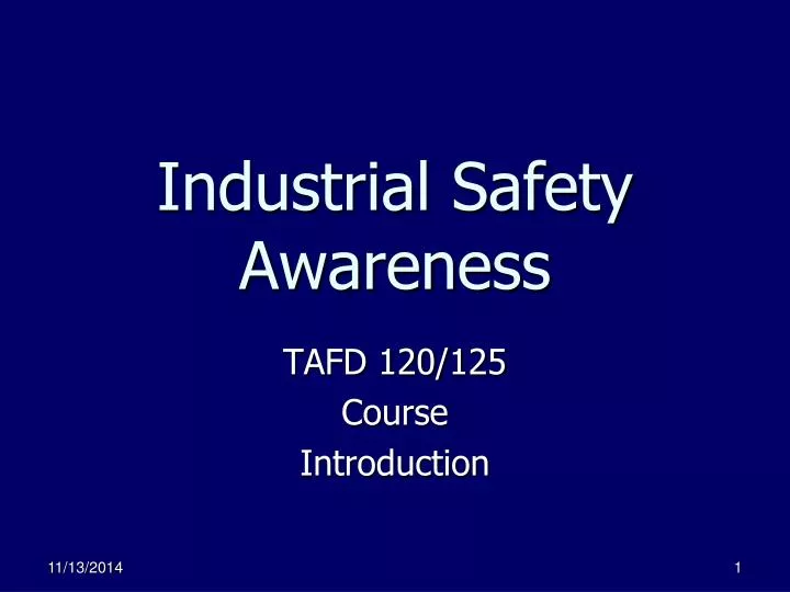 industrial safety awareness