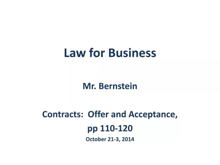 law for business