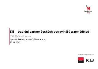 kb tradi n partner esk ch potravin a zem d lc