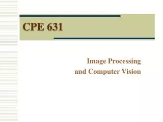 cpe 631