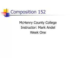 Composition 152