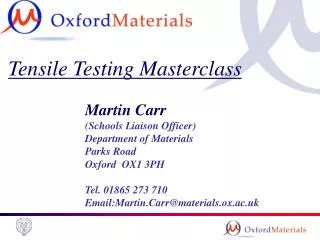 Tensile Testing Masterclass