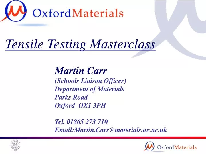 tensile testing masterclass