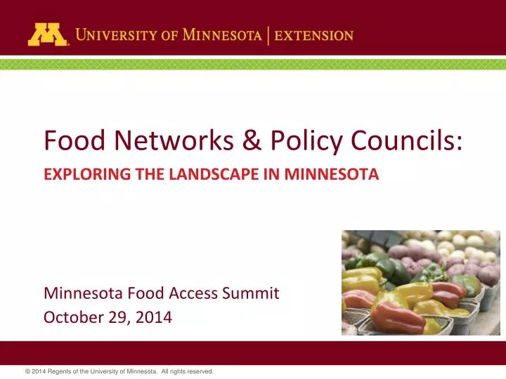 food networks policy councils
