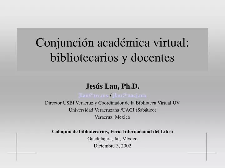 conjunci n acad mica virtual bibliotecarios y docentes