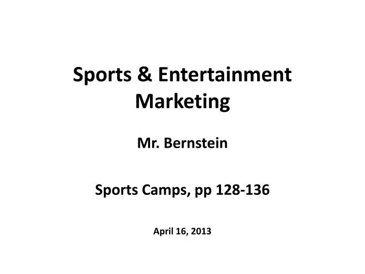 sports entertainment marketing