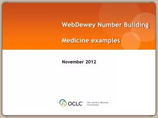 webdewey number building medicine examples