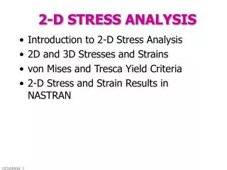 2-D STRESS ANALYSIS