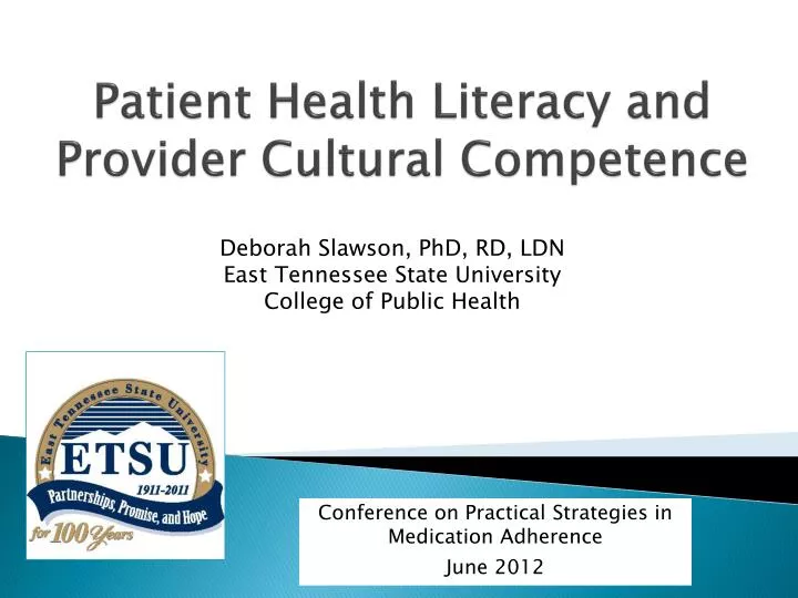 patient health literacy and provider cultural competence
