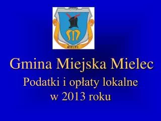 gmina miejska mielec