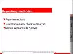 Bewertungsmethoden - slide 1