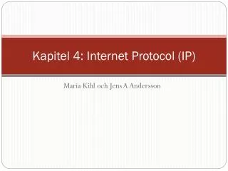 kapitel 4 internet protocol ip