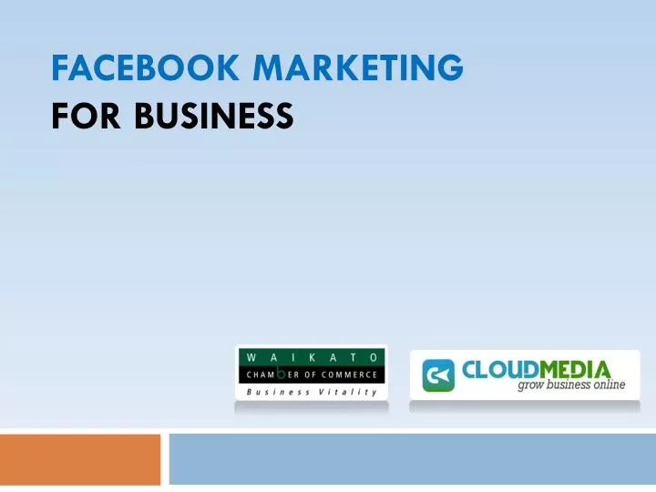 facebook marketing for business
