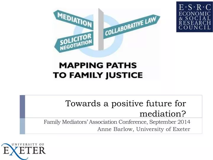 towards a positive future for mediation