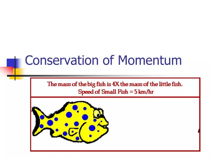 conservation of momentum