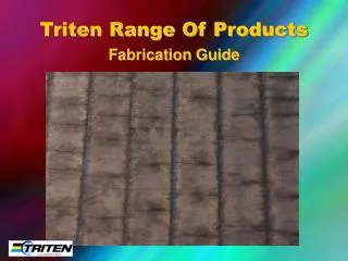 Triten Range Of Products