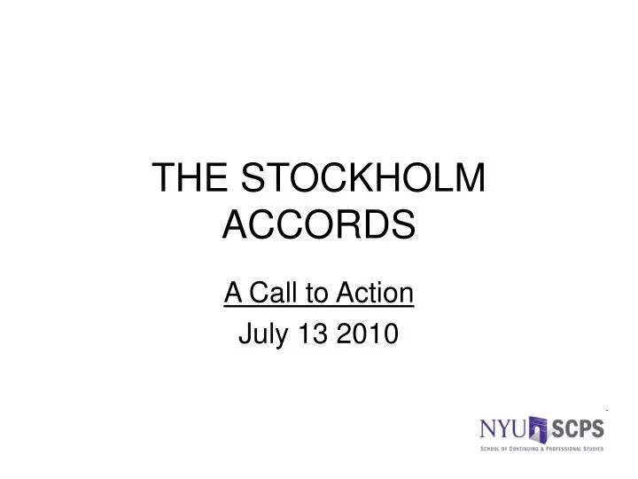 the stockholm accords