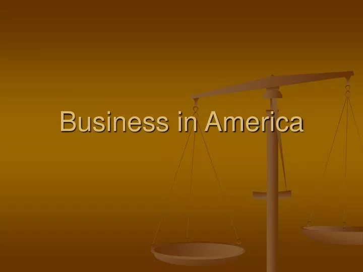 business in america