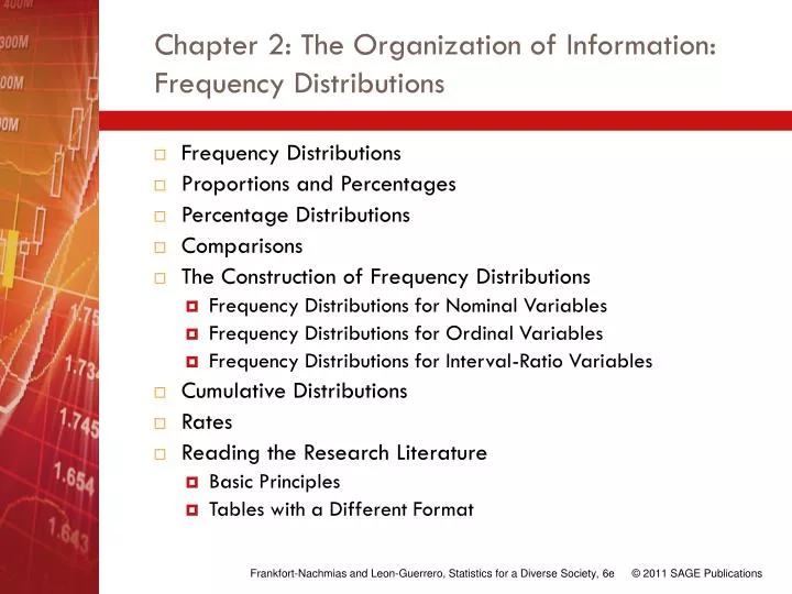 chapter 2 the organization of information frequency distributions