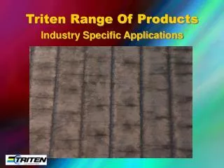 Triten Range Of Products