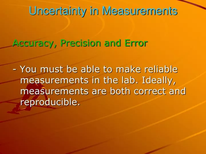 uncertainty in measurements