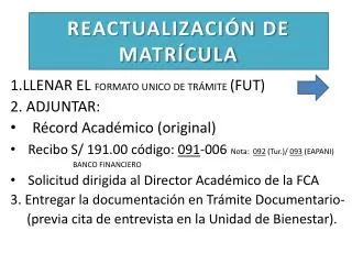 reactualizaci n de matr cula
