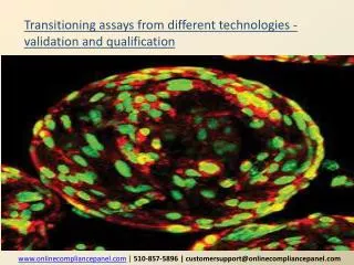 transitioning assays from different technologies validation and qualification