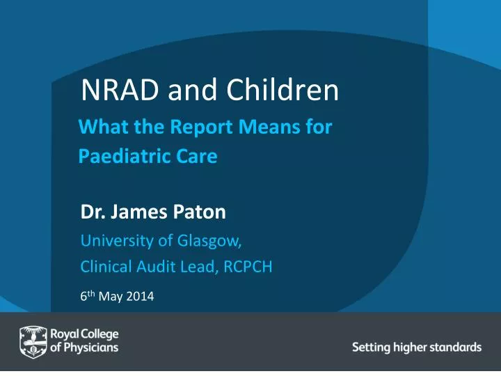 what the report means for paediatric care