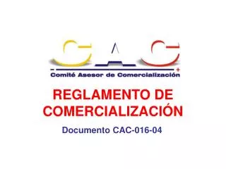 reglamento de comercializaci n