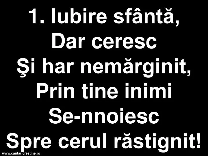 1 iubire sf nt d ar ceresc i har nem rginit prin tine inimi s e nnoiesc spre cerul r stignit