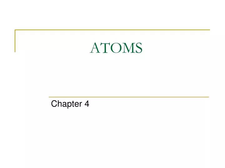 atoms