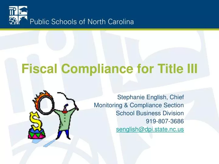 fiscal compliance for title iii