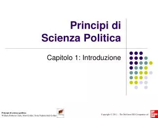 principi di scienza politica