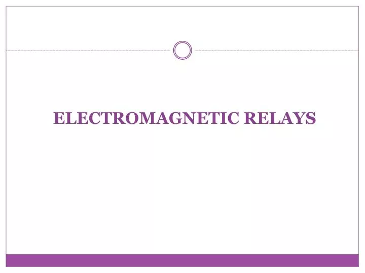 electromagnetic relays