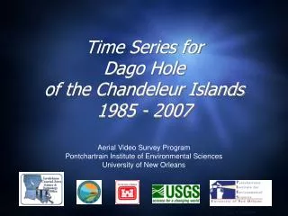 Time Series for Dago Hole of the Chandeleur Islands 1985 - 2007