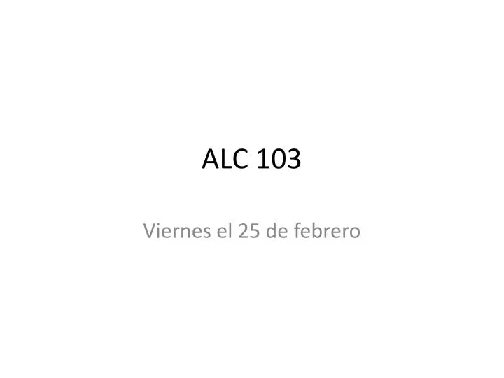 alc 103