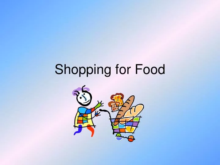 shopping for food