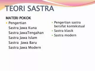 teori sastra