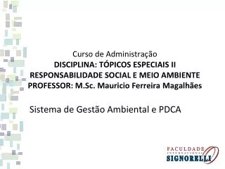 sistema de gest o ambiental e pdca