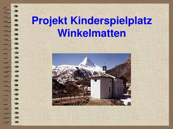 projekt kinderspielplatz winkelmatten